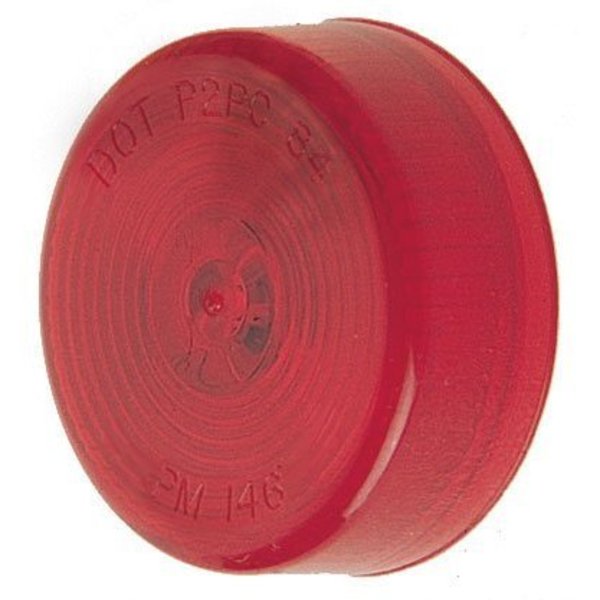 Peterson Manufacturing Incandescent Round 2 Diameter Red Lens PC Rated Without Trim Single V146R